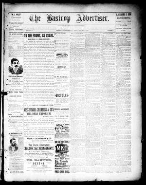 Primary view of object titled 'The Bastrop Advertiser (Bastrop, Tex.), Vol. 39, No. 4, Ed. 1 Saturday, January 26, 1895'.
