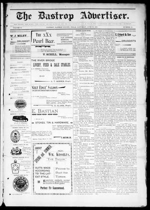 Primary view of object titled 'The Bastrop Advertiser (Bastrop, Tex.), Vol. 45, No. 15, Ed. 1 Saturday, June 12, 1897'.