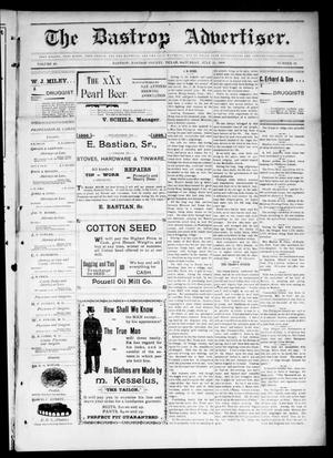 Primary view of object titled 'The Bastrop Advertiser (Bastrop, Tex.), Vol. 46, No. 19, Ed. 1 Saturday, July 23, 1898'.