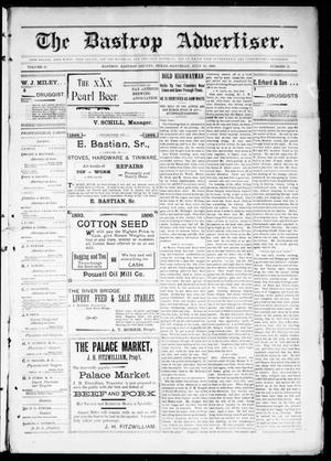 Primary view of object titled 'The Bastrop Advertiser (Bastrop, Tex.), Vol. 47, No. 21, Ed. 1 Saturday, July 22, 1899'.