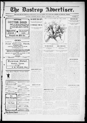 Primary view of object titled 'The Bastrop Advertiser (Bastrop, Tex.), Vol. 55, No. 43, Ed. 1 Saturday, February 1, 1908'.