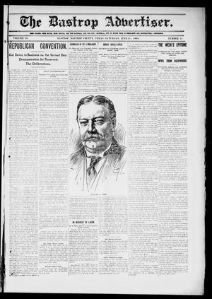 Primary view of The Bastrop Advertiser (Bastrop, Tex.), Vol. 56, No. 11, Ed. 1 Saturday, June 20, 1908