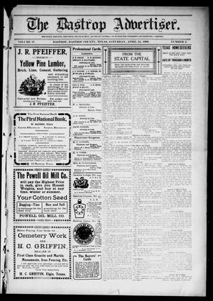 Primary view of object titled 'The Bastrop Advertiser (Bastrop, Tex.), Vol. 57, No. 2, Ed. 1 Saturday, April 24, 1909'.