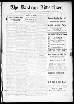 Primary view of object titled 'The Bastrop Advertiser (Bastrop, Tex.), Vol. 61, No. 17, Ed. 1 Friday, August 15, 1913'.