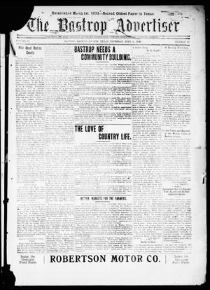 Primary view of object titled 'The Bastrop Advertiser (Bastrop, Tex.), Vol. 67, No. 48, Ed. 1 Thursday, July 1, 1920'.