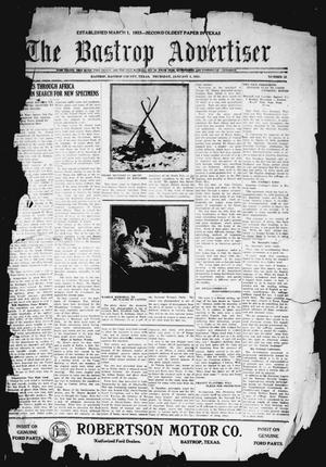 Primary view of object titled 'The Bastrop Advertiser (Bastrop, Tex.), Vol. 68, No. 23, Ed. 1 Thursday, January 6, 1921'.