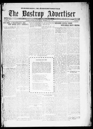 Primary view of object titled 'The Bastrop Advertiser (Bastrop, Tex.), Vol. 68, No. 40, Ed. 1 Thursday, May 5, 1921'.