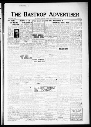 Primary view of object titled 'The Bastrop Advertiser (Bastrop, Tex.), Vol. 81, No. 12, Ed. 1 Thursday, June 14, 1934'.