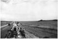 Photograph: Texas Sesquicentennial Wagon Train on Its Way from Windthorst to Wich…
