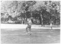 Photograph: [Photograph of Girls Playing Softball in Reverchon Park]
