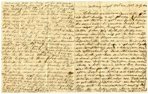 Primary view of object titled '[Letter from Julia L. Rucker to Charles B. Moore, October 22 - November 14, 1859]'.