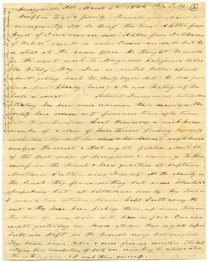 Primary view of object titled '[Letter from Charles Moore to Josephus Moore and family, March 6, 1864]'.