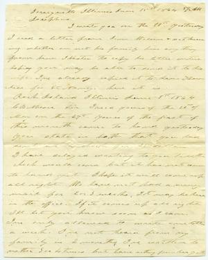 Primary view of object titled '[Letter from Charles Moore to Josephus Moore, June 15, 1864]'.
