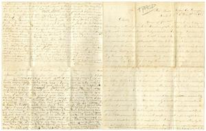 Primary view of object titled '[Letter from Elvira Moore and Jo S. Wallace to Charles Moore, January 31, 1872]'.