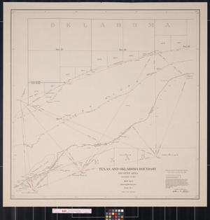 Primary view of object titled 'Texas and Oklahoma Boundary: Big Bend Area, Sheet Number 1'.
