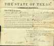 Thumbnail image of item number 1 in: '[A "State of Texas" deed signed by Wm Richter C.D. Barrnet]'.