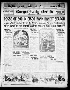 Primary view of object titled 'Borger Daily Herald (Borger, Tex.), Vol. 2, No. 28, Ed. 1 Sunday, December 25, 1927'.