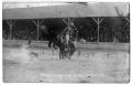 Thumbnail image of item number 1 in: 'Billie Kingham winning first money at Blackfoot, Idaho, on "Lightning Creek", c. 1920'.