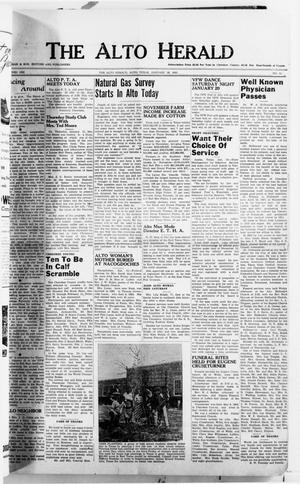 Primary view of object titled 'The Alto Herald (Alto, Tex.), No. 31, Ed. 1 Thursday, January 18, 1951'.