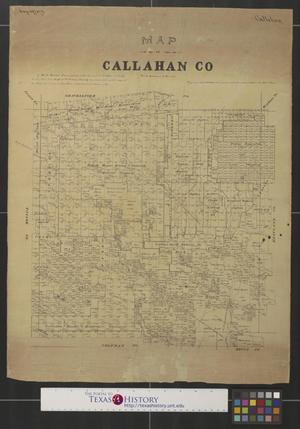 Primary view of object titled 'Map of Callahan Co. [Texas].'.
