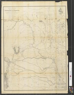 Primary view of Military map of Nebraska and Dakota.