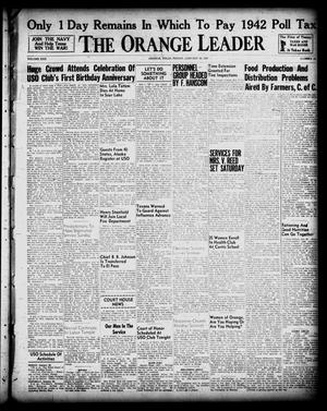 Primary view of object titled 'The Orange Leader (Orange, Tex.), Vol. 30, No. 24, Ed. 1 Friday, January 29, 1943'.