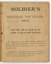 Primary view of [Soldiers Pay Record Book]