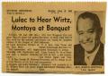 Thumbnail image of item number 1 in: 'LULAC to hear Wirtz, Montoya at banquet'.