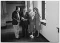Photograph: [Tom Kreneck and group at the Julia Ideson Building]