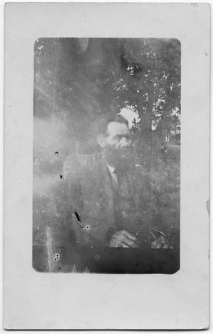 Primary view of object titled '[Portrait of Sitting Man]'.
