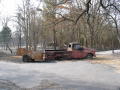 Primary view of [Burned pickup & trailer]