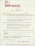 Text: News Release:  Press Preview Agenda for Avedon: Photographs 1947-1977