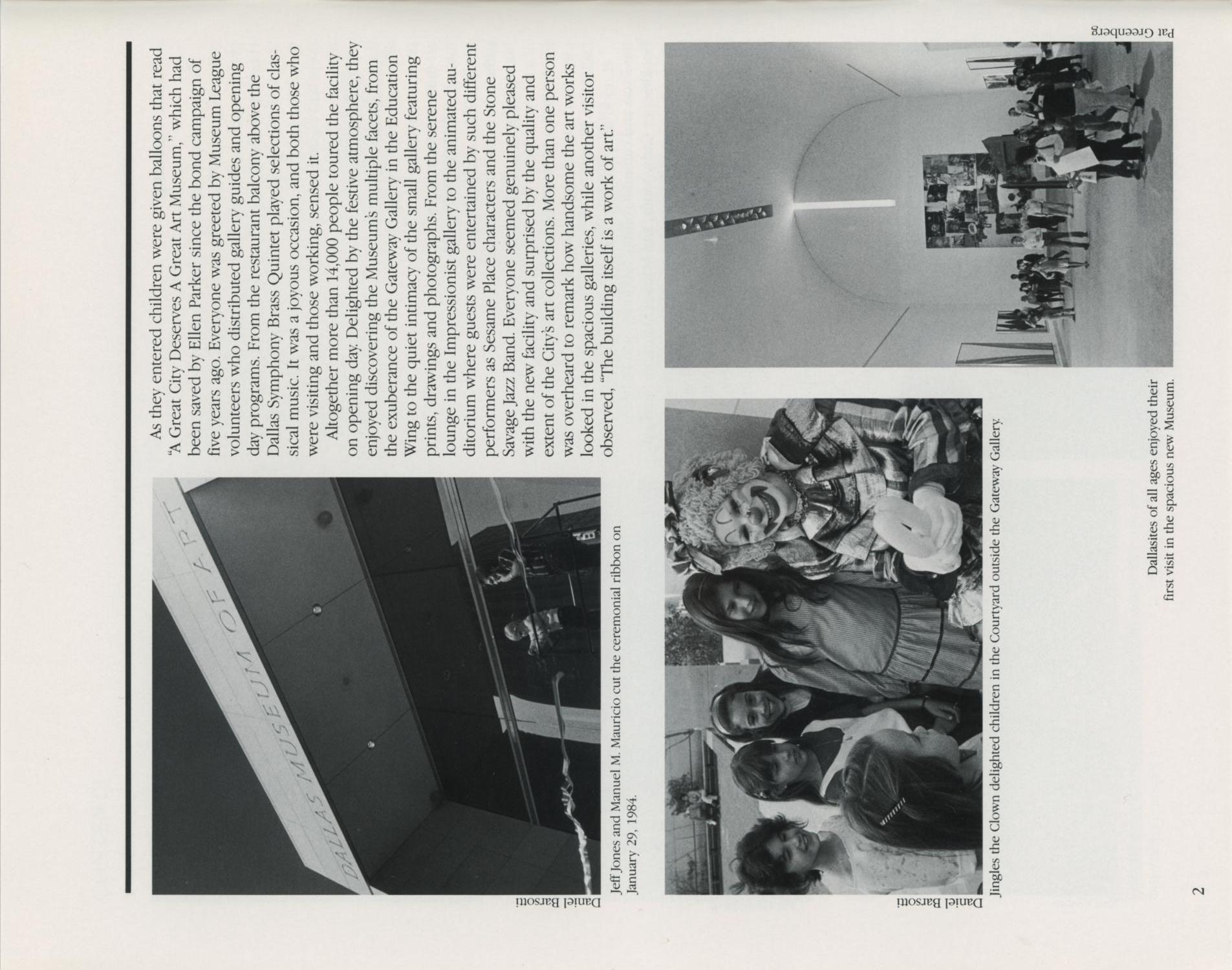 Dallas Museum of Art Bulletin, Spring 1984
                                                
                                                    2
                                                