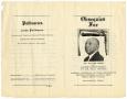 Thumbnail image of item number 3 in: '[Funeral Program for Walter Aaron, October 14, 1969]'.
