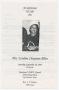 Pamphlet: [Funeral Program for Erseline Chapman Allen, September 25, 1993]