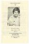 Primary view of [Funeral Program for Vera E. Andrews, January 5, 1990]