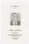 Pamphlet: [Funeral Program for Britton Armstead, July 18, 1981]