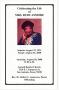 Pamphlet: [Funeral Program for Mrs. Ruby Asmore, August 30, 2008]