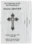 Pamphlet: [Funeral Program for Alfred Ball, May 18, 1998]