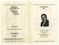 Thumbnail image of item number 3 in: '[Funeral Program for James D. Beard, April 28, 1979]'.