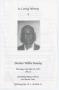 Pamphlet: [Funeral Program for Willie Beasley, September 30, 1993]