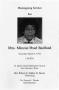 Thumbnail image of item number 1 in: '[Funeral Program for Minnie Pearl Bedford, March 4, 1995]'.
