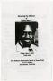 Pamphlet: [Funeral Program for Wallace Blue, Sr., May 1, 1998]
