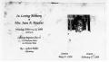 Pamphlet: [Funeral Program for Jean A. Bowens, February 22, 1999]