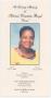 Pamphlet: [Funeral Program for Sidonia Demetra Boyd, May 21, 2005]
