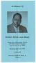 Primary view of [Funeral Program for Alfred Louis Brady, July 28, 1997]
