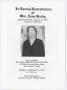 Pamphlet: [Funeral Program for Iona Brady, January 16, 1981]