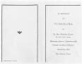 Thumbnail image of item number 3 in: '[Funeral Program for Sarah Elaine Brady, September 8, 1954]'.