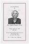 Pamphlet: [Funeral Program for Augusta Musgrove Brown, October 22, 1999]