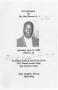 Pamphlet: [Funeral Program for Bert Brown, Jr., June 12, 2004]